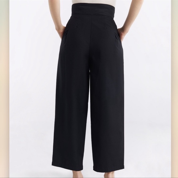 Lattlelier black high waisted pleated pants size xl - Picture 12 of 14